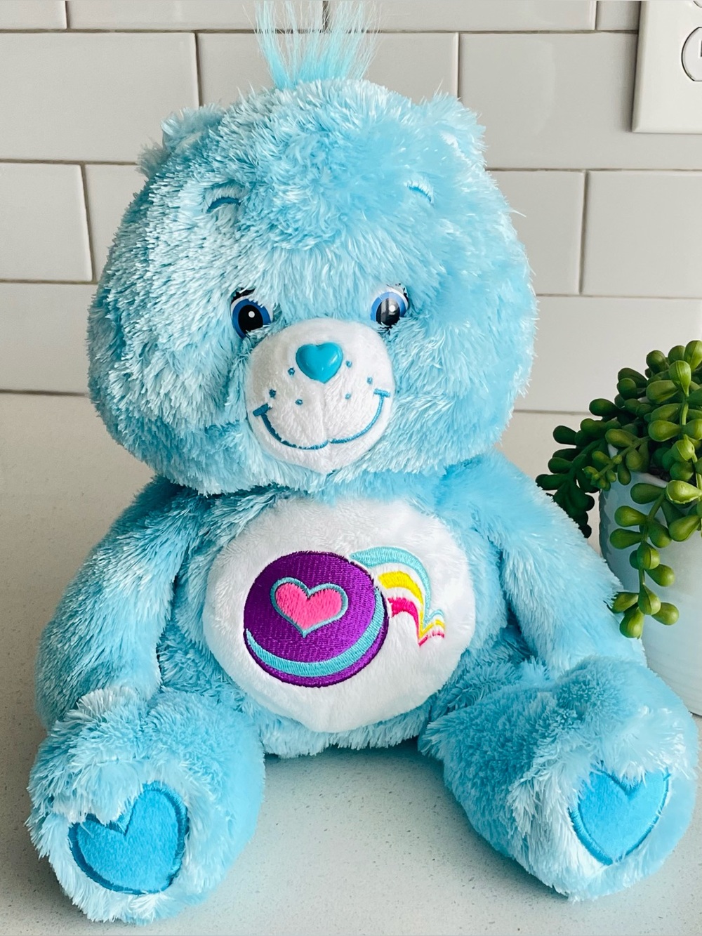 2005 Care Bears Fluffy & Floppy Play A Lot Bear